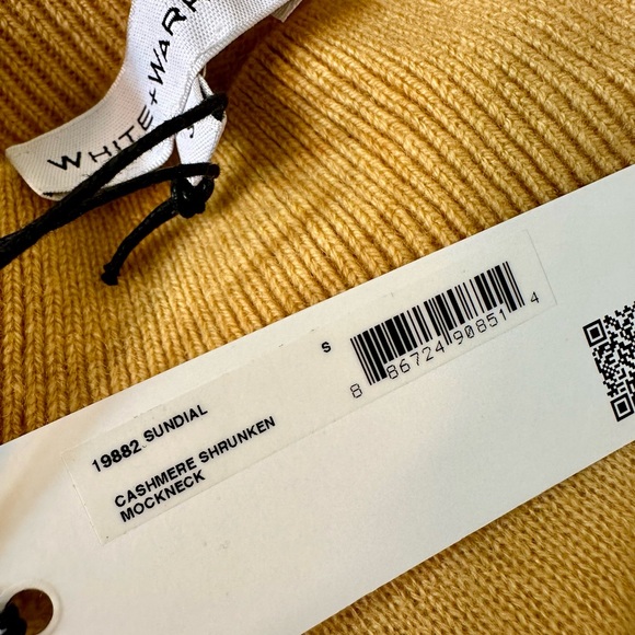 NEW! White + Warren Essential Sundial Cashmere Shrunken Mockneck Sweater - Picture 16 of 16